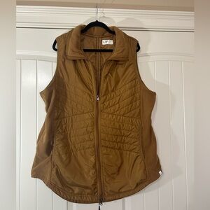 Men’s LIV Outdoors Tan Zip Up Vest. Size XXL